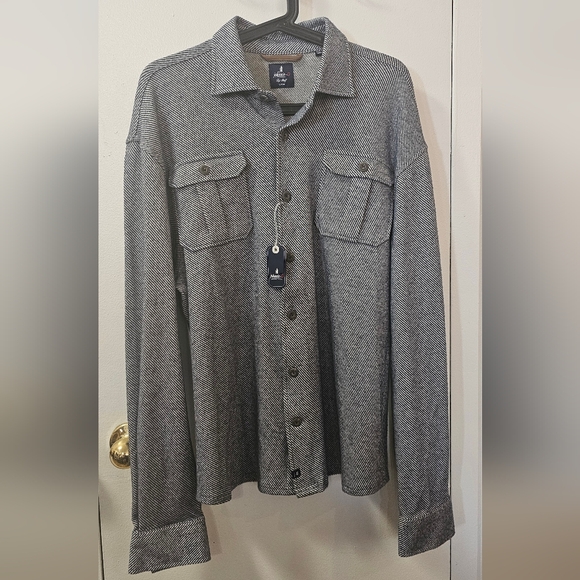 Johnnie O Carl Stretch Flannel Lodge Shirt Men's Size Medium - Picture 4 of 13